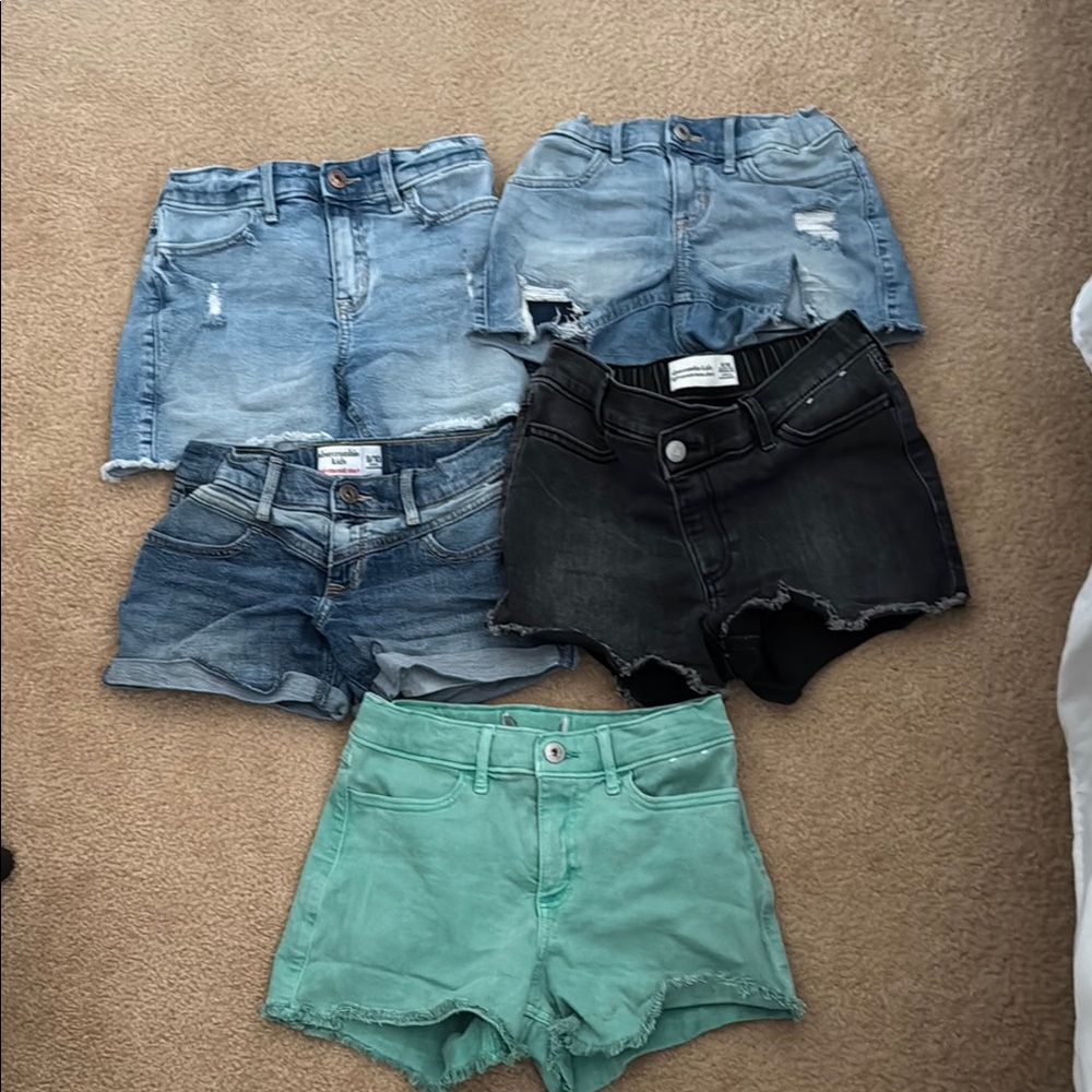 Abercrombie Kids Blue and Black Shorts Collection
